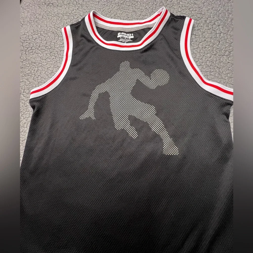 And 1 Polyester Mesh Basketball Jersey Big Boys Size Large 10/12 - Picture 6 of 10